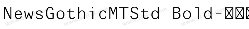 NewsGothicMTStd Bold字体转换